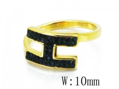 HY Wholesale 316L Stainless Steel CZ Rings-HY19R0473PR