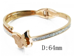 HY Wholesale Stainless Steel 316L Bangle(Crystal)-HY19B0241HOX