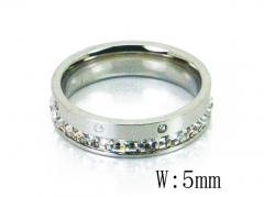 HY Wholesale 316L Stainless Steel CZ Rings-HY19R0544PS