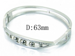 HY Wholesale Stainless Steel 316L Bangle(Crystal)-HY19B0236HMX