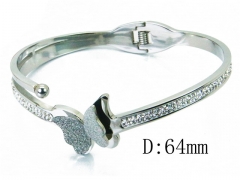 HY Wholesale Stainless Steel 316L Bangle(Crystal)-HY19B0239HMV