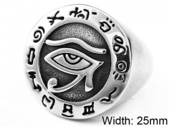 HY Wholesale 316L Stainless Steel Religion Rings-HY0012R302