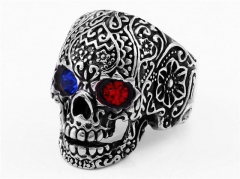 HY Wholesale 316L Stainless Steel Skull Rings-HY0012R390