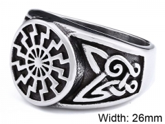 HY Wholesale 316L Stainless Steel Religion Rings-HY0012R262