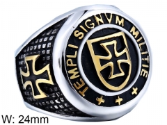 HY Wholesale 316L Stainless Steel Religion Rings-HY0012R281