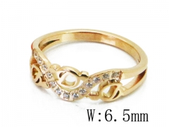 HY Wholesale 316L Stainless Steel CZ Rings-HY14R0673HHX