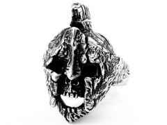 HY Wholesale 316L Stainless Steel Skull Rings-HY0012R366