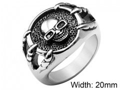 HY Jewelry Wholesale Stainless Steel 316L Skull Rings-HY0001R083