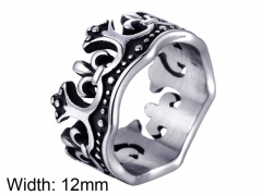 HY Wholesale 316L Stainless Steel Hollow Rings-HY0001R216