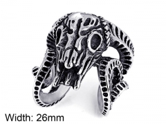 HY Jewelry Wholesale Stainless Steel 316L Skull Rings-HY0001R032