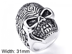 HY Jewelry Wholesale Stainless Steel 316L Skull Rings-HY0001R213