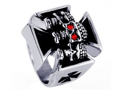 HY Jewelry Wholesale Stainless Steel 316L Skull Rings-HY0001R220