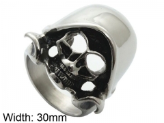 HY Jewelry Wholesale Stainless Steel 316L Skull Rings-HY0001R396