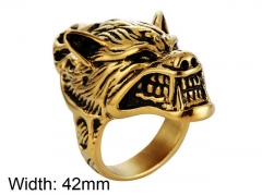 HY Wholesale Jewelry Stainless Steel 316L Animal Rings-HY0001R104