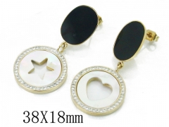 HY Wholesale 316L Stainless Steel Drops Earrings-HY47E0067PQ