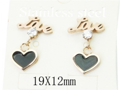 HY Wholesale 316L Stainless Steel Drops Earrings-HY47E0107NQ