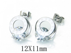 HY Stainless Steel Small Crystal Stud-HY47E0116ME