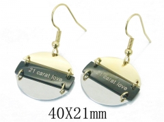 HY Wholesale 316L Stainless Steel Drops Earrings-HY47E0069OE