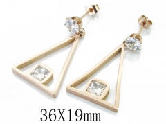 HY Wholesale 316L Stainless Steel Drops Earrings-HY47E0066OE