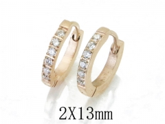 HY Stainless Steel 316L Huggie Hoop Earrings-HY06E1668HHV