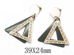 HY Wholesale 316L Stainless Steel Drops Earrings-HY47E0063O5