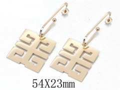 HY Wholesale 316L Stainless Steel Drops Earrings-HY47E0056NL