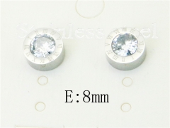 HY Stainless Steel Small Crystal Stud-HY47E0129KE