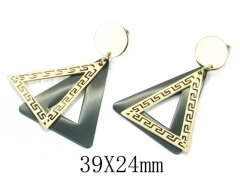 HY Wholesale 316L Stainless Steel Drops Earrings-HY47E0062O5