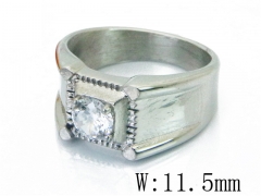 HY 316L Stainless Steel Big CZ Rings-HY22R0880HIU