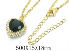 HY Wholesale Stainless Steel 316L Lover Necklaces-HY54N0471OLB