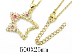 HY Wholesale Stainless Steel 316L CZ Necklaces-HY54N0493OS