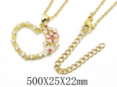 HY Wholesale Stainless Steel 316L CZ Necklaces-HY54N0492OS