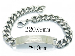 HY Wholesale 316L Stainless Steel ID Bracelets-HY08B0711MLS