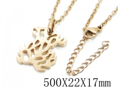 HY Stainless Steel 316L Necklaces (Bear Style)-HY90N0202HKE