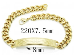 HY Wholesale 316L Stainless Steel ID Bracelets-HY08B0695ML