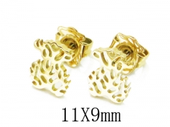 HY Wholesale Stainless Steel Bear Earrings-HY90E0285PE