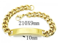 HY Wholesale 316L Stainless Steel ID Bracelets-HY08B0723NE