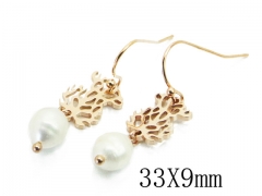 HY Wholesale Stainless Steel Bear Earrings-HY90E0289HIE