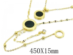 HY Wholesale Stainless Steel 316L CZ Necklaces-HY32N0234HKL