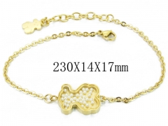 HY Stainless Steel 316L Bracelet (Bear Style)-HY90B0416HNZ