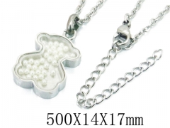 HY Stainless Steel 316L Necklaces (Bear Style)-HY90N0203HLE