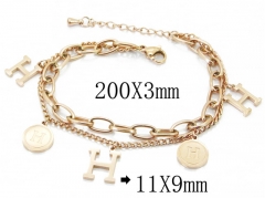 HY Wholesale Stainless Steel 316L Charm Bracelets-HY47B0041HEE