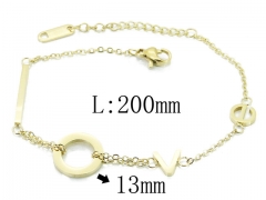 HY Wholesale Stainless Steel 316L Popular Bracelets-HY47B0080OL