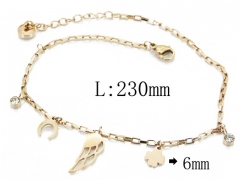 HY Wholesale Stainless Steel 316L Charm Bracelets-HY47B0118OW