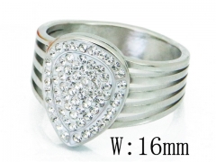 HY Wholesale Stainless Steel 316L CZ Rings-HY19R0650HEE