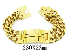 HY Wholesale 316L Stainless Steel ID Bracelets-HY08B0754ILT