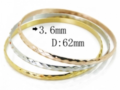 HY Stainless Steel 316L Bangle (Merger)-HY19B0413HNL