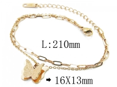 HY Wholesale Stainless Steel 316L Charm Bracelets-HY19B0344OG