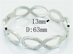 HY Wholesale Stainless Steel 316L Bangle(Crystal)-HY19B0357HNV