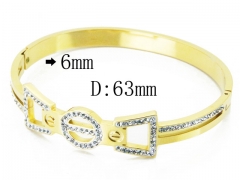 HY Wholesale Stainless Steel 316L Bangle(Crystal)-HY19B0387HOD